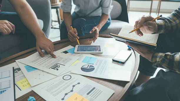 istock Start up partners are discussing the ideas for new strategy of development. 1219208792