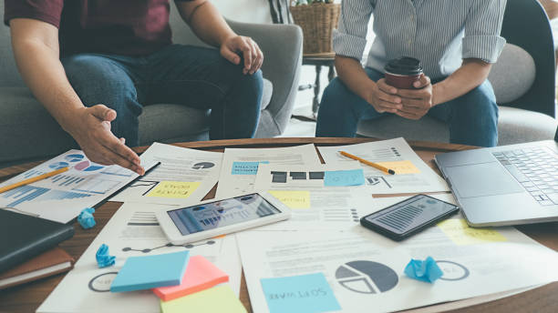 istock Start up partners are discussing the ideas for new strategy of development. 1219208793