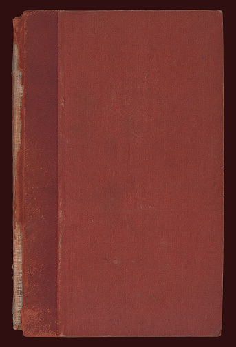 Antique red hardcover book.