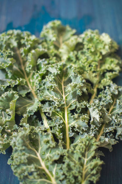 istock Green Organic healthy fresh Kale or leaf cabbage 1219218211