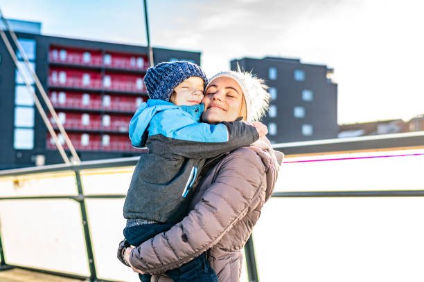 istock Close-up mom and son in a hug 1219218299