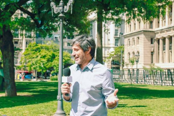 istock News reporter in Argentina 1219219584