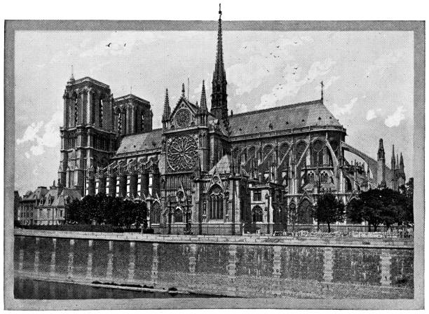 istock Notre-Dame de Paris in Paris, France - 19th Century 1219221132