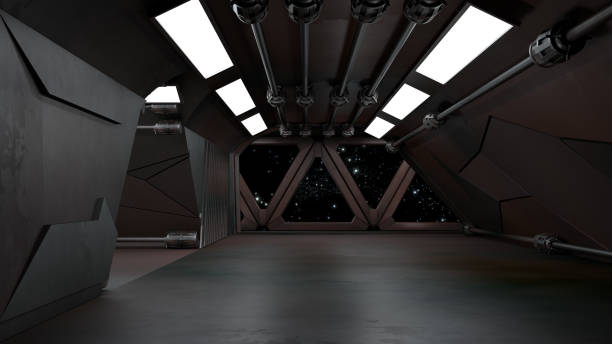 istock Space environment, ready for comp of your characters.3D rendering 1219221382