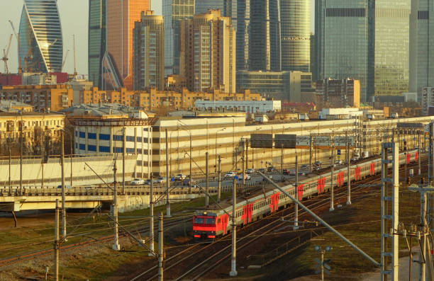 istock City electric train 1219222742