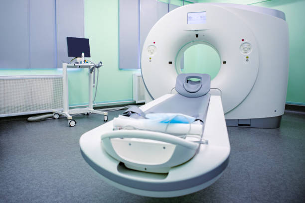 istock Complete CAT Scan System in a Hospital Environment. Magnetic resonance imaging scan. 1219224546