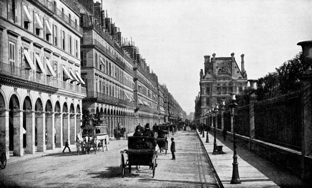 istock Rue de Rivoli in Paris, France - 19th Century 1219224698