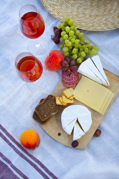 istock Picnic set on blanket at seaside 1219226337