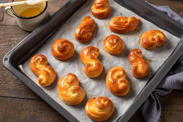 istock Jidasky or jidase - Czech Easter pastry made of yeast dough 1219227996