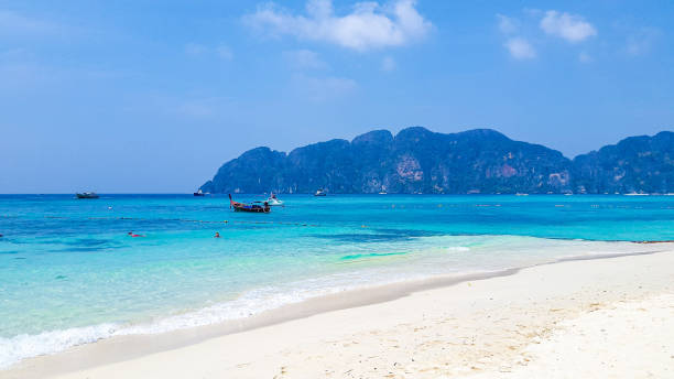 istock Longtail boats in Koh Phi Phi islands, Thailand 1219229533