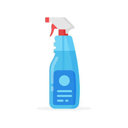 Cleaning Spray Bottle Icon. Cleaning and Hygiene Concept Vector Design.