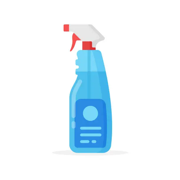 Vector illustration of Cleaning Spray Bottle Icon. Cleaning and Hygiene Concept Vector Design.