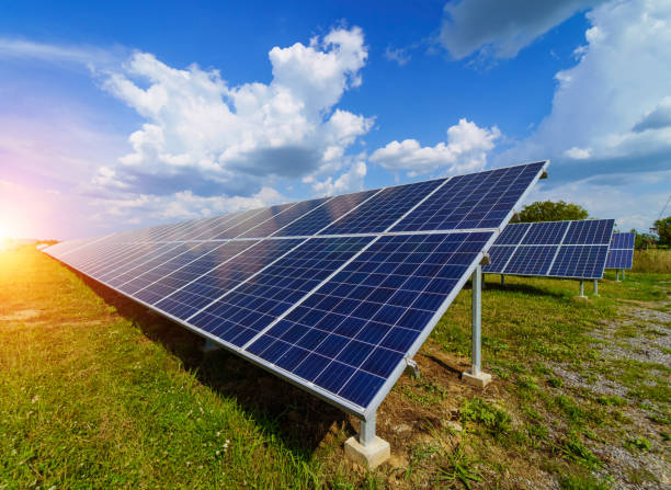 istock Production of solar panels 1219231192