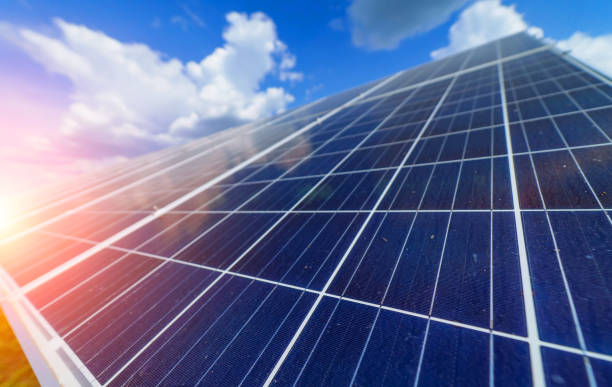 istock Solar panel produces green, environmentally friendly energy from the sun 1219231352