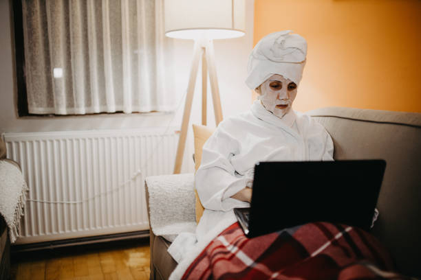 istock Stay at home and work from your bedroom. 1219236325