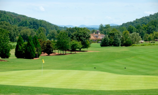 Scenic golf course at Northern Georgia, Usa