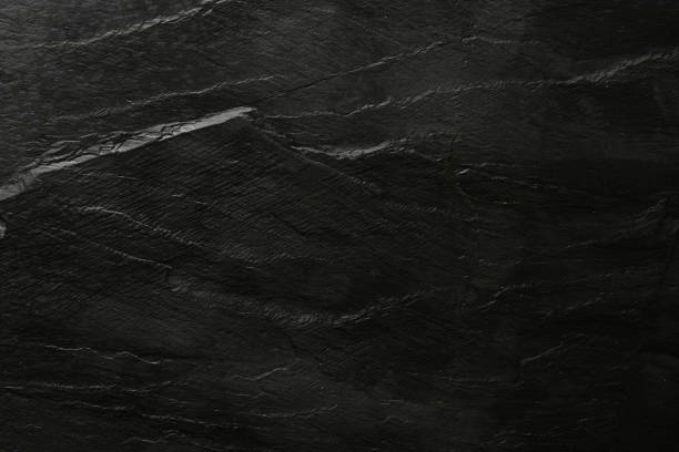 istock Dark grey and black slate background or texture. Flat lay top view copy space 1219250911
