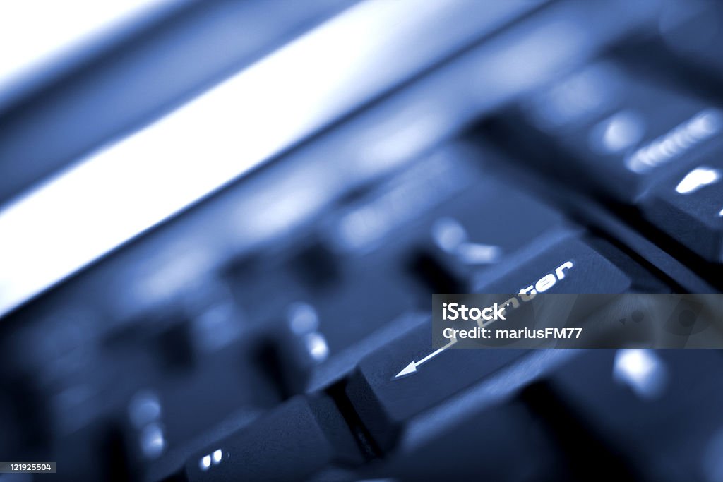 laptop Eingabetaste - Lizenzfrei Ausrüstung und Geräte Stock-Foto