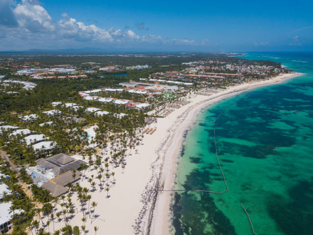 istock Empty beach Punta Cana Dominican Republic 1219256107