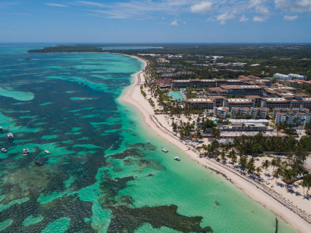 istock Empty beach Punta Cana Dominican Republic 1219256129