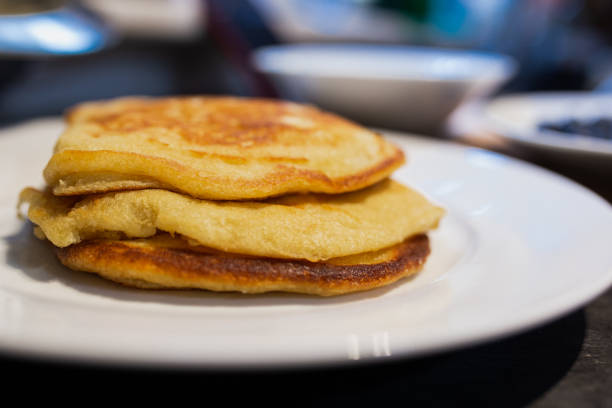 istock Fresh plane homemade classic pancakes. 1219261326