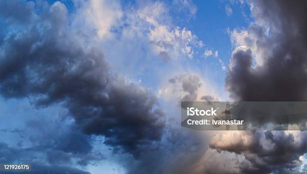 Sky And Clouds Background Xl Stock Photo - Download Image Now - Beauty In Nature, Blue, Cloud - Sky