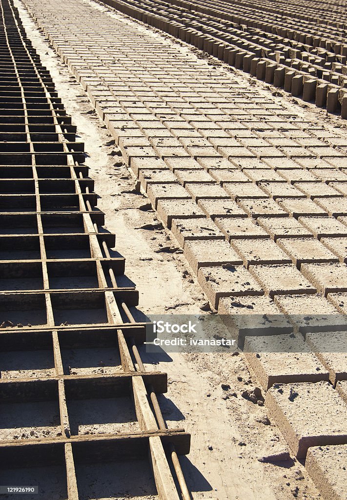 Ecco Friendly Sustainable Adobe Mud Bricks for Green Building  Abstract Stock Photo