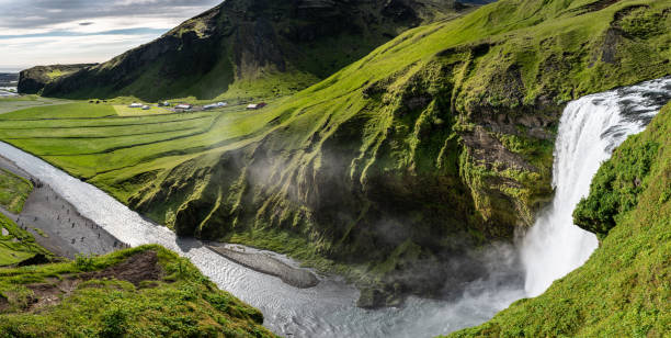 istock Spectacular Skogafoss Waterfall during a summer day 1219261935