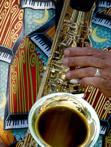 istock Musician Playing Saxophone Close-up View 121926285