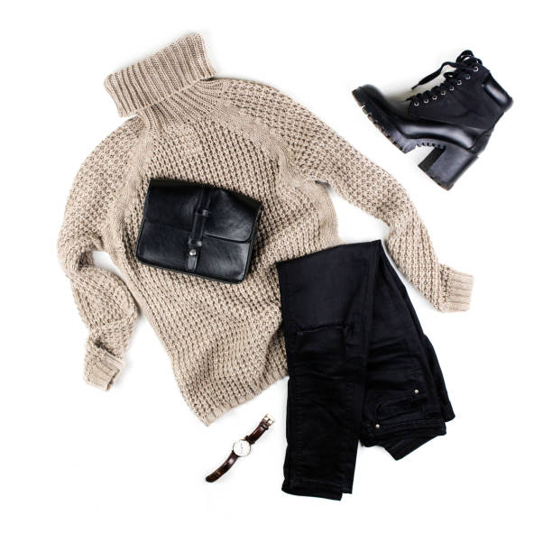 istock fashion female set. flat lay, top view. 1219263523