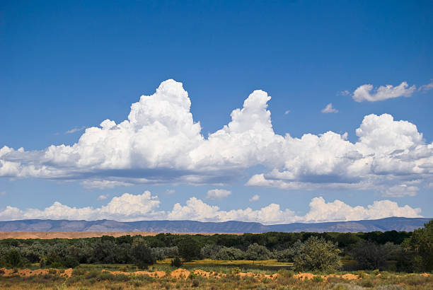 Storm clouds forming over the Sonora desert in central Arizona USA