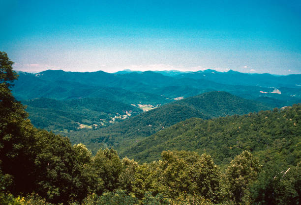 Great Smoky Mountains NP - Blue Ridge Parkway Valley - 1976. Scanned from Kodachrome slide.