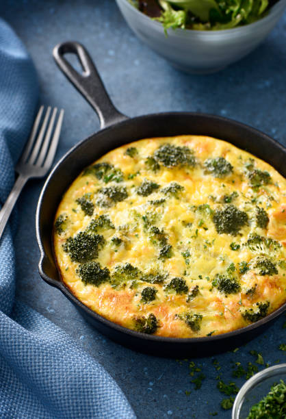 istock Omelet with broccoli and cheddar cheese 1219273835