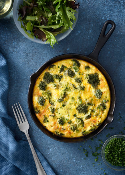istock Omelet with broccoli and cheddar cheese 1219273866