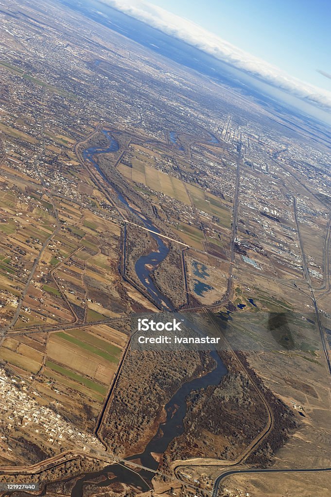 Vista aérea del Rio Grande Valley - Foto de stock de Aire libre libre de derechos