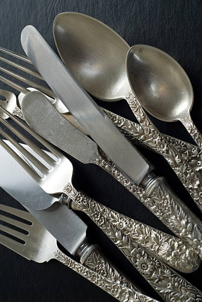 istock Vintage Sterling Silverware - Kitchen Utensils - Cutlery 121927850