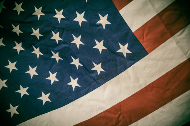 istock America flag waving with the wind for memorial day. 1219282830