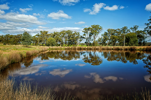 Large dam on rural property