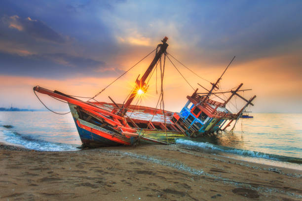 istock The old shipwreck was abandoned 1219292725