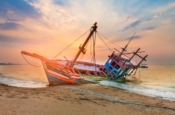 istock The old shipwreck was abandoned 1219292740