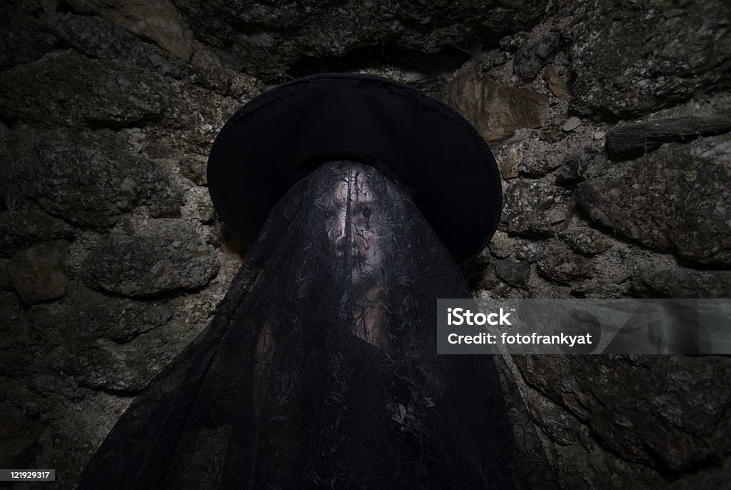 Portrait einer kleinen Hexe - Photo de Anxiété libre de droits