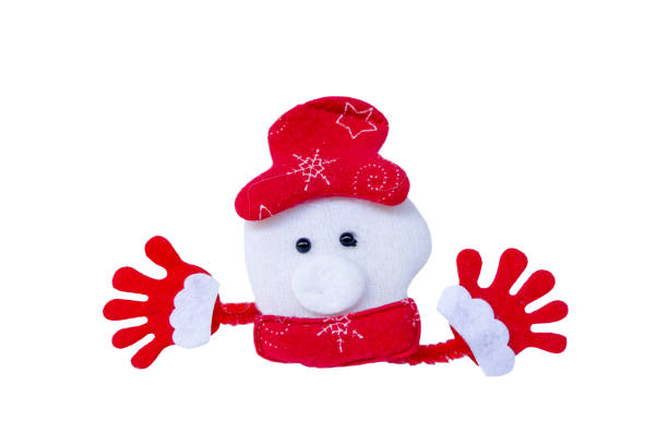 istock cute Santa Claus made from cloth 1219293677