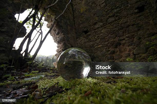 Crystal Ball In Old Ruin Stock Photo - Download Image Now - Art, Color Image, Crystal Ball