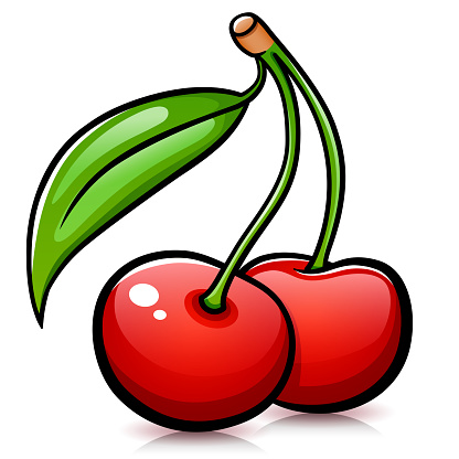 Vector Cherries Isolated Design Drawing Stock Illustration - Download Image  Now - Cherry, Drawing - Art Product, Vector - iStock