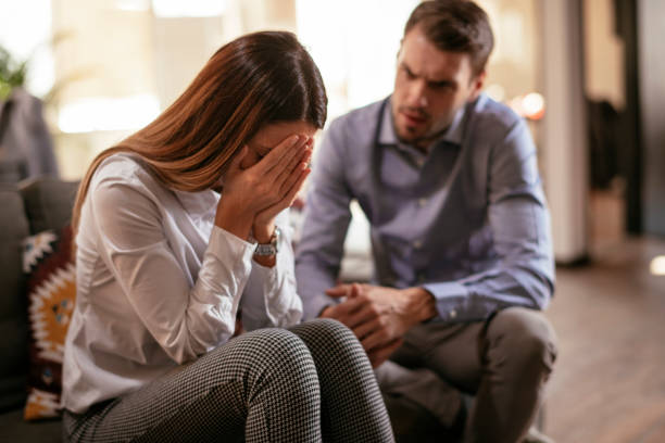 istock Unhappy young couple 1219303580