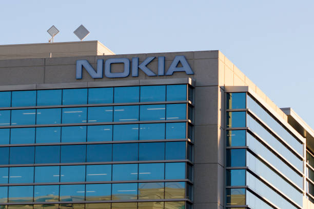 Nokia Sunnyvale, CA, USA - Feb 11, 2020: Nokia Bell Labs Silicon Valley office in Sunnyvale, California, United States. phone nokia stock pictures, royalty-free photos & images