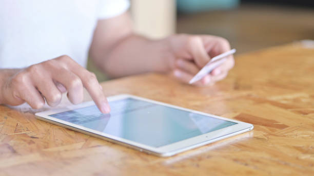 istock Close Up of Online Payment on Tablet 1219311853