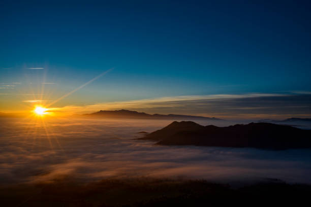 istock Sunset from a nearby town 1219312261