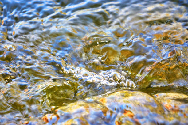 istock Nature background from small waves in the water. 1219314117