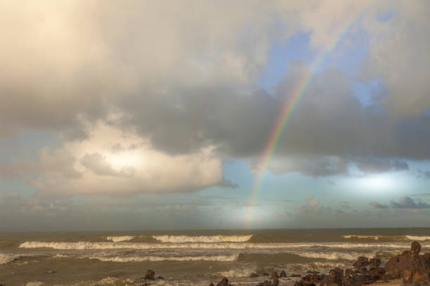 istock Natural rainbow over Praia da Pipa beach 1219314229
